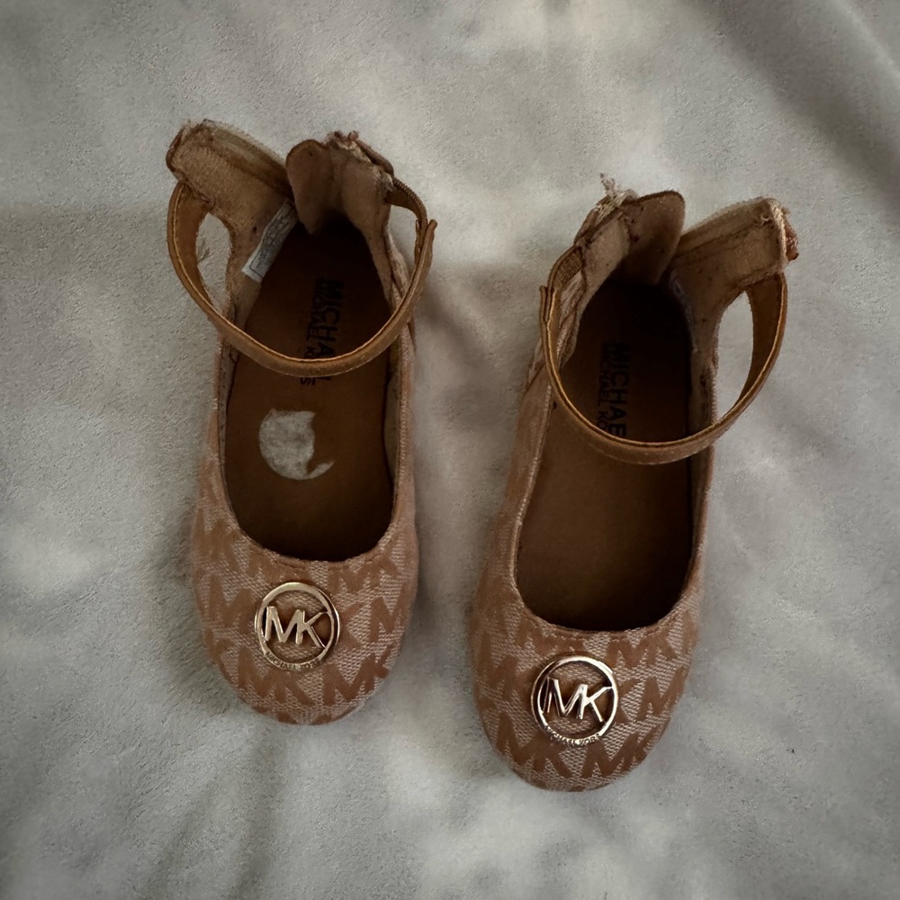 Michael Kors Tan Dress Shoes with Ankle Straps